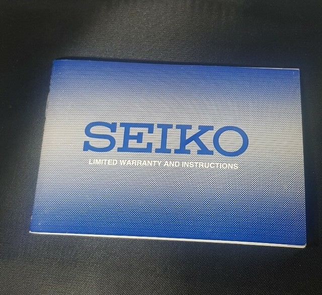 SEIKO Original watch Instructions booklet with Warranty Card eBay