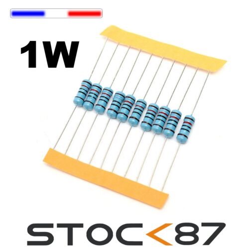 10 à 100pcs  résistance carbonne 1W - carbon resistor 1 ->390Komhs - Imagen 1 de 1