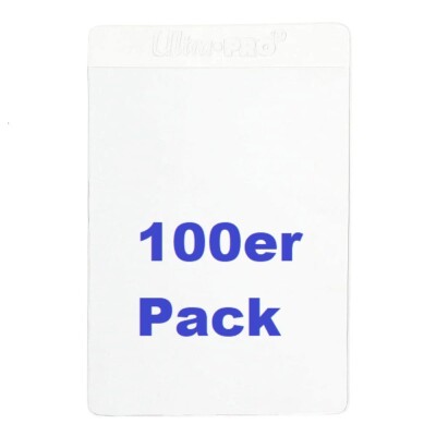 Ultra Pro Semi-Rigid Card Holders 1/2'' Lip 100 Hüllen Pack Pokemon YuGiOh Magic