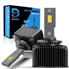 2 PACK Upgrade D3S/D3C/D3R LED Xenon Headlight Bulb OEM Replace 6000K For Audi