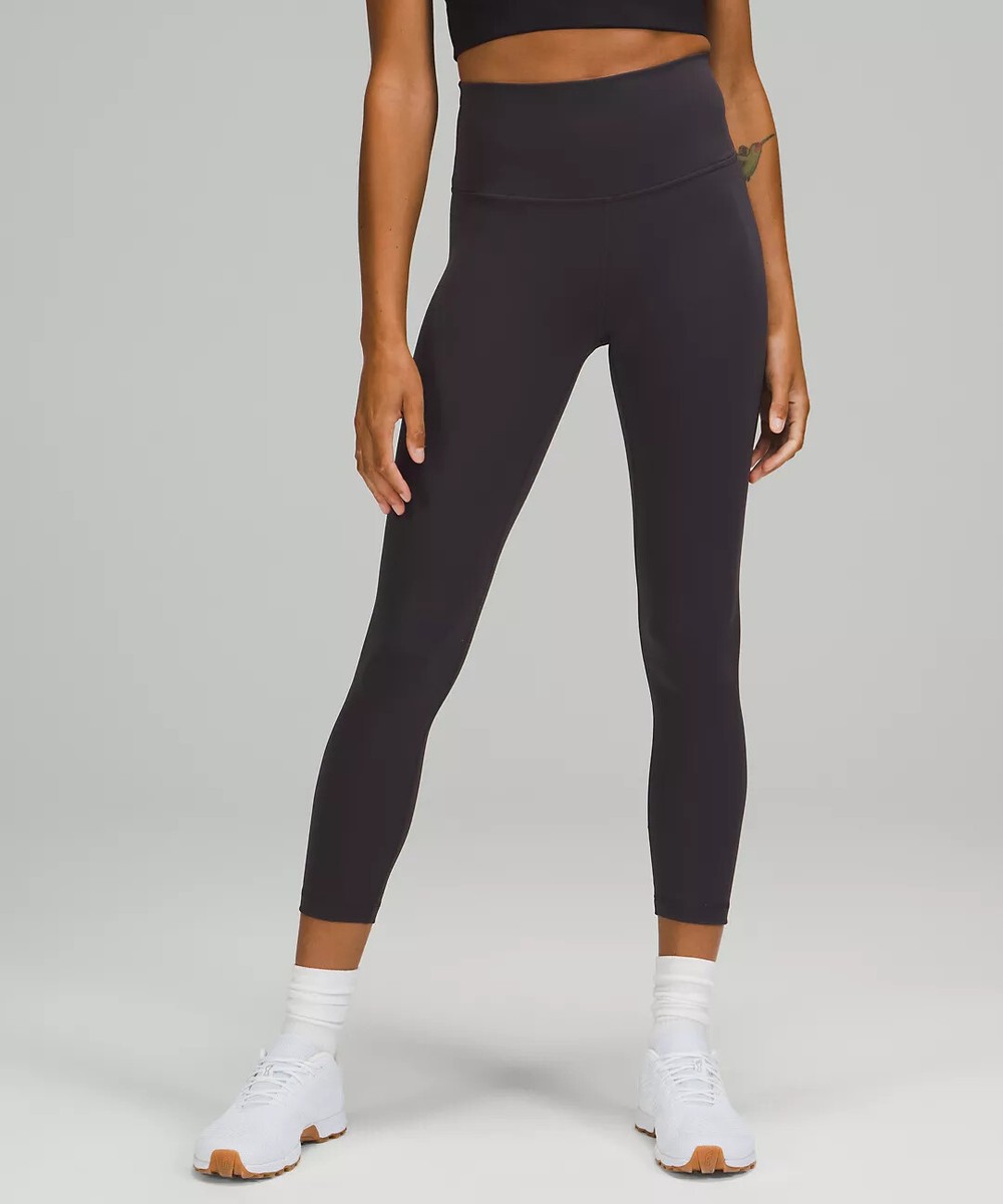 NWT LULULEMON Wunder Train Size High-Rise Crop Tight 23” Black Granite