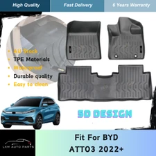 5D TPE Premium Car Floor Mats for BYD Atto 3 2022-2024 All Weather Heavy Duty