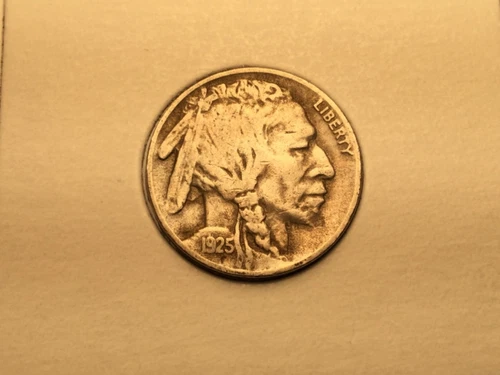 1925-S Buffalo Nickel in very fine choice coin