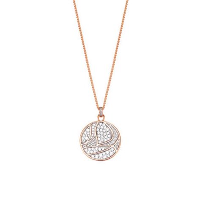 Esprit Collection Damen Kette Collier Silber Rosé adelphia ELNL93162B420-1