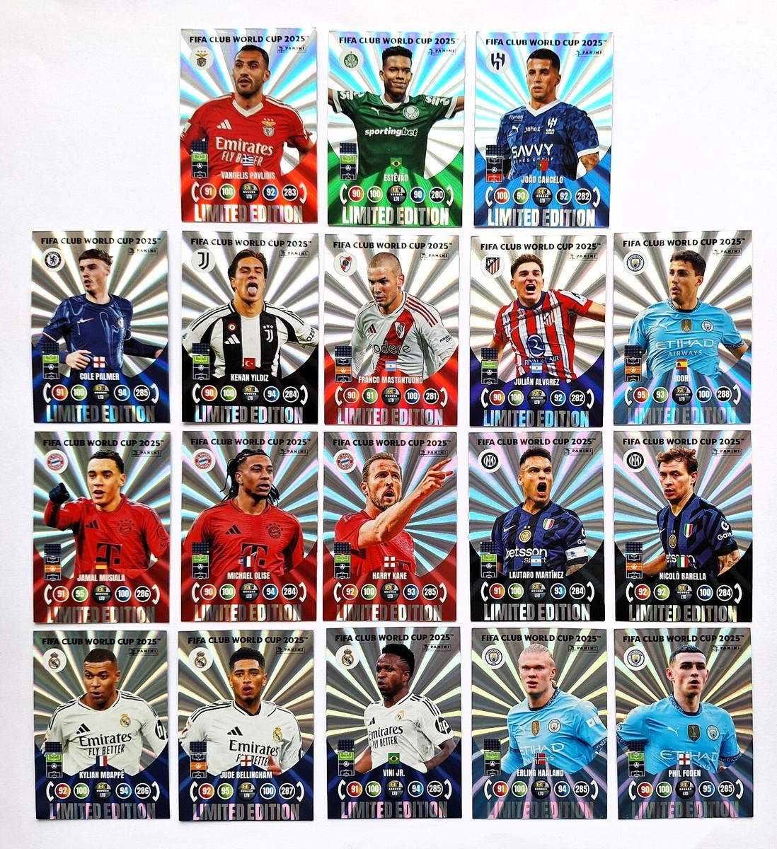 Panini Adrenalyn XL FIFA Club World Cup 2025 Limited Edition Cards