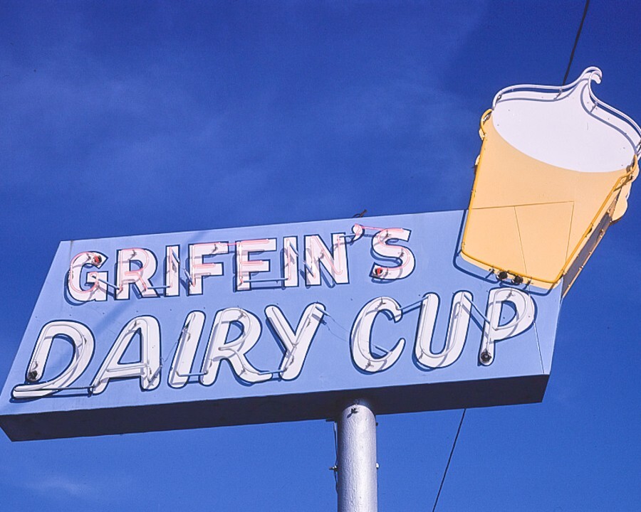 8x10 Vintage photo of Griffin's Dairy Cup, Sallisaw, OK. Vol. 2. Free