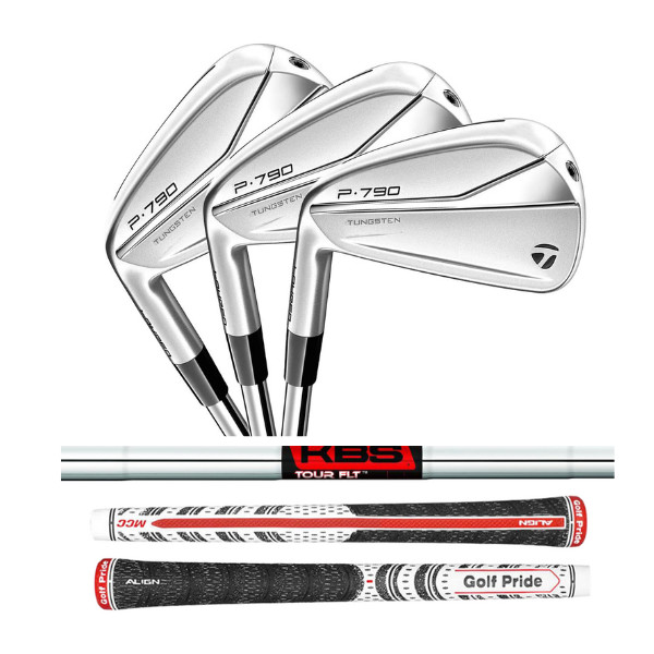 Left Handed TaylorMade 2021 P790 Irons, KBS Tour FLT Shafts