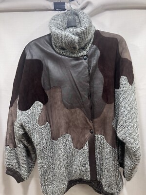 Vtg Luxe Retro Mizar Castel Maggiore 80 Sweater Jacket Unique Rare Made In Italy