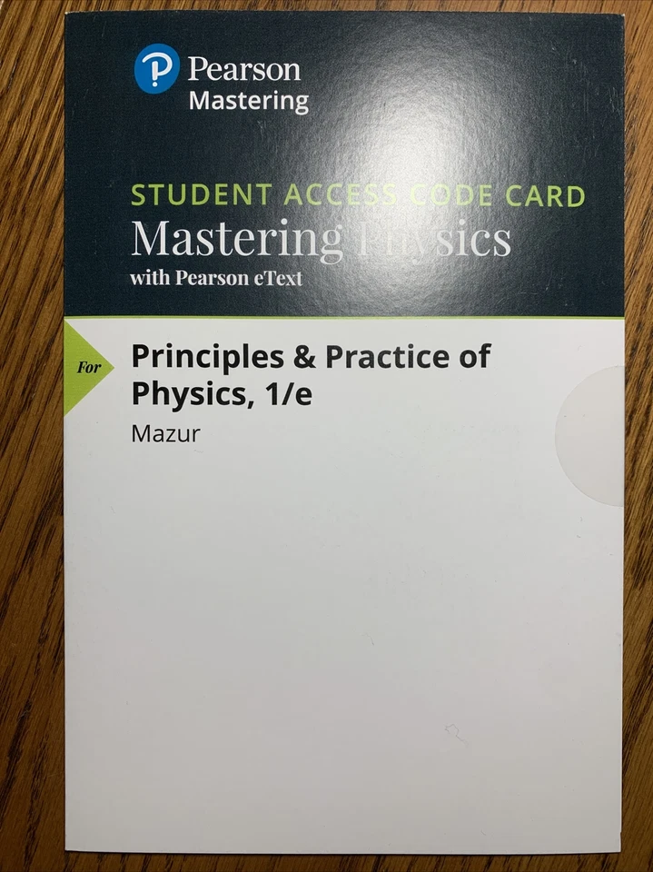 Pearson Mastering Physics:Principles & Practice of Physics 1/e eText Access Code - Image 2 of 2