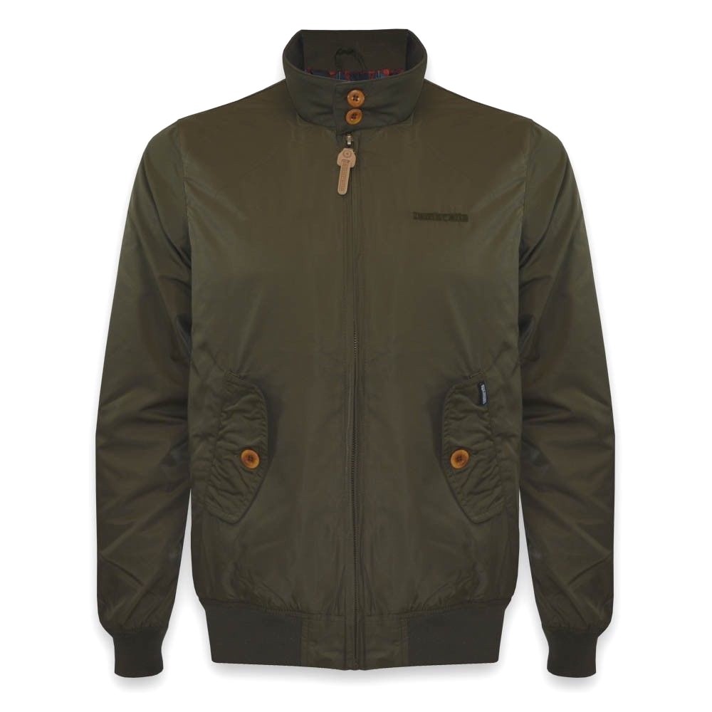 Lambretta Harrington Bomber Tone Jacket Heritage Khaki Green LT1000  Tarton £40