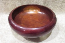 Large Wooden Wood Yarn Bowl Fruit Bowl - Handmade -SEE PICS 