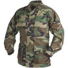 G.I. Battle Dress Uniform Shirt 100% Ripstop Cotton Made in USA โ Heavily Used