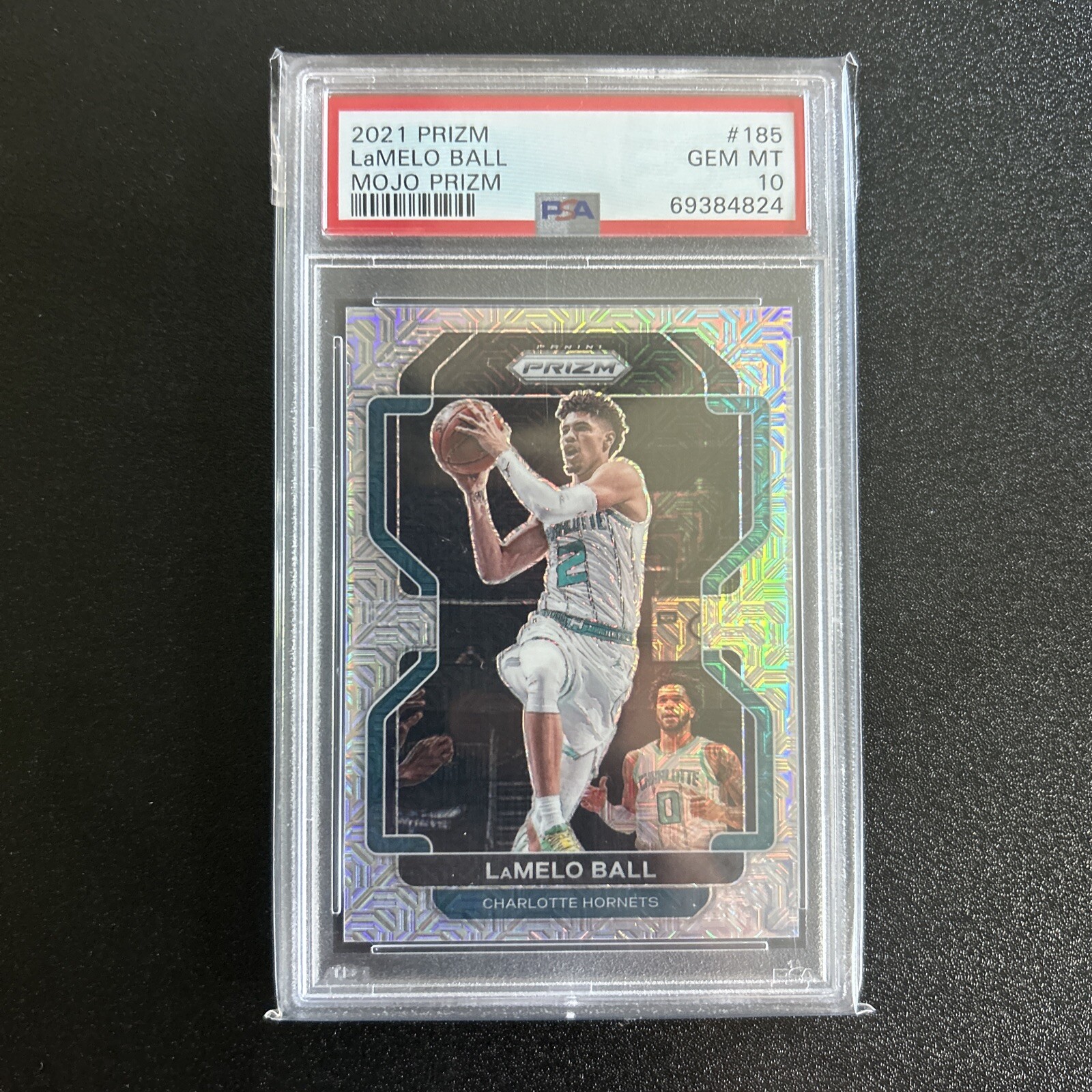 2021 Prizm LaMelo Ball Mojo Prizm 11/25  #185 PSA 10 POP 4