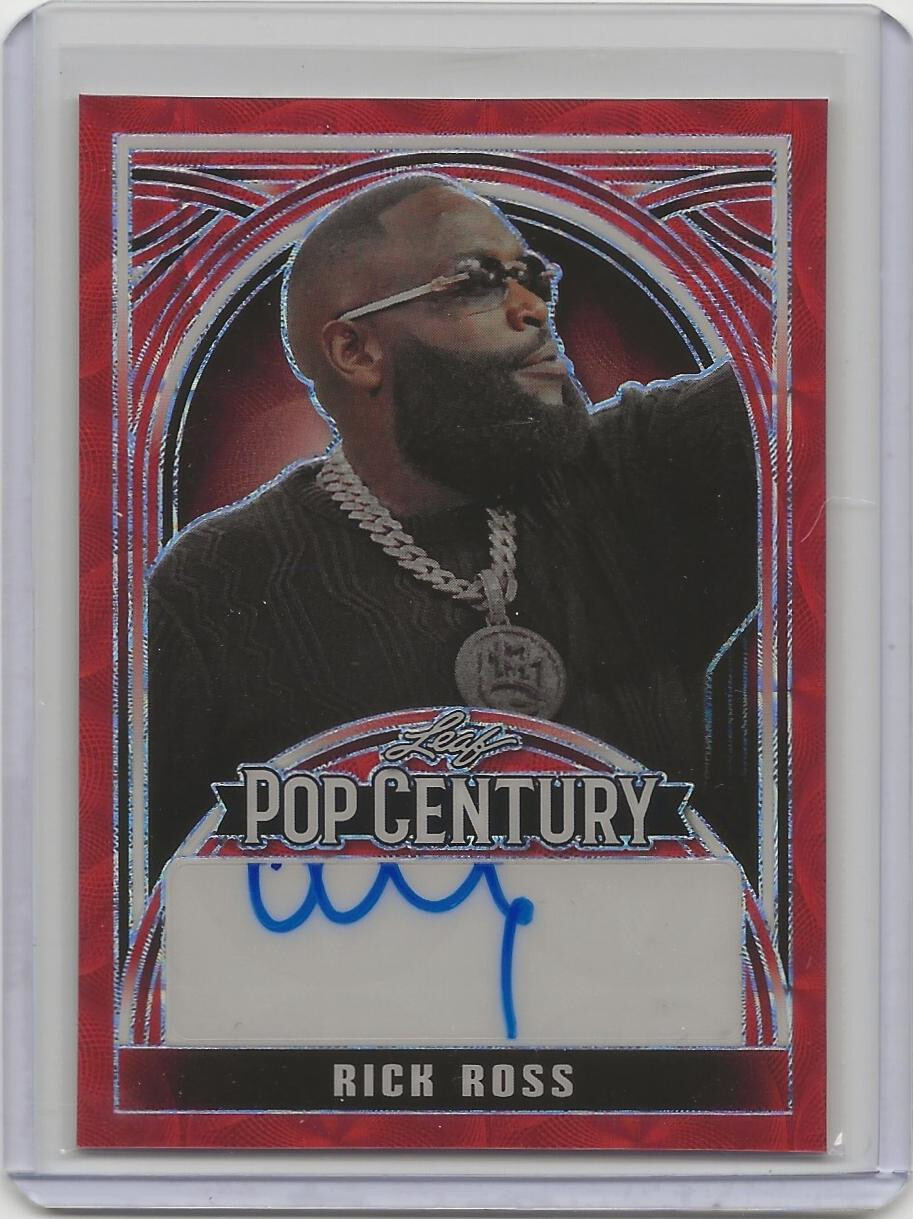 Rick Ross 2024 Leaf Metal Pop Century #BA-RR2 Base Autographs Mojo