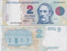 Argentina 2 Pesos ND 1992-1997 P 340 UNC Extra Edge