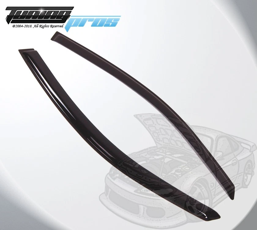 Juego de 2 viseras protectoras de lluvia para ventana de humo para Ford Focus Hatchback 2000-2007 Foto 2 de 4