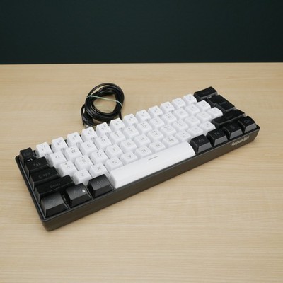 Snpurdiri 60% Wired Gaming Keyboard, 61 Keys RGB Backlit Ultra-Compact Small Gam