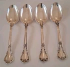 4 Chantilly By Gorham Sterling Silver Teaspoons Oval  5 3/4"   1 w /older mark
