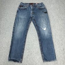 Ariat M3 FR Jeans Mens 33x32 Blue Loose Straight Flame Resistant Work Pants
