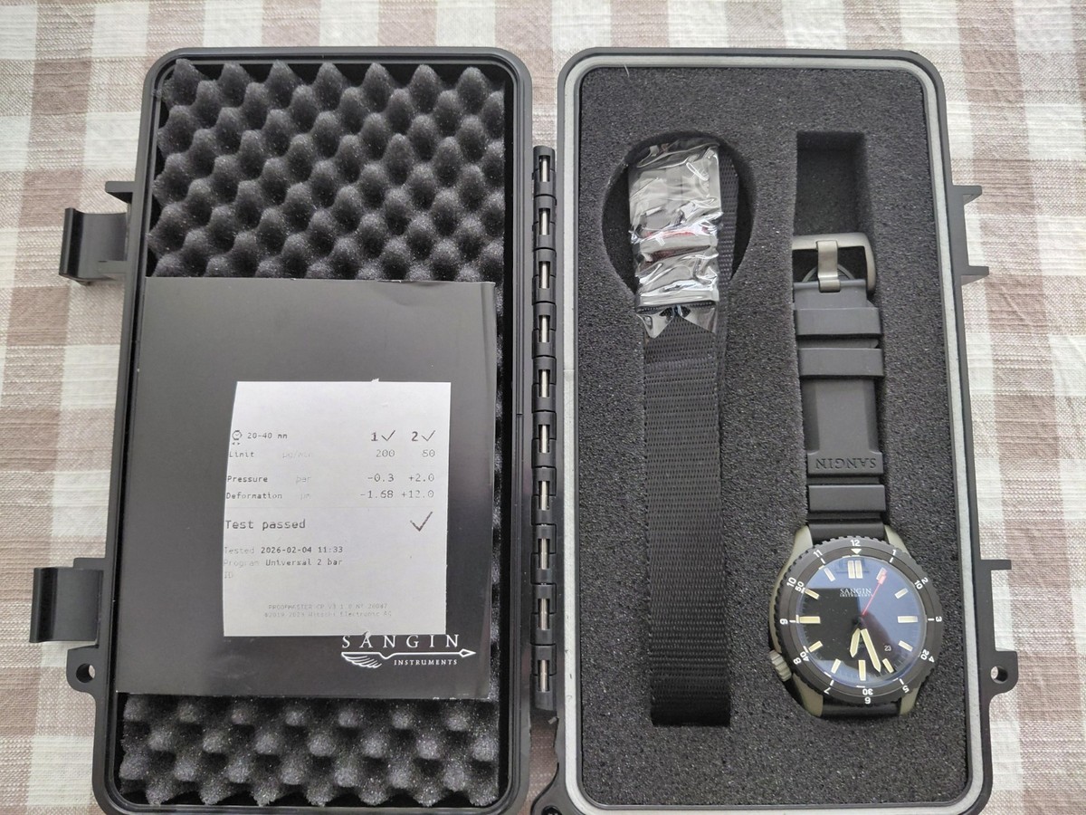 Sangin Instruments GBRS Kinetic II Ti v2 Watch - Cerakote- 1000M