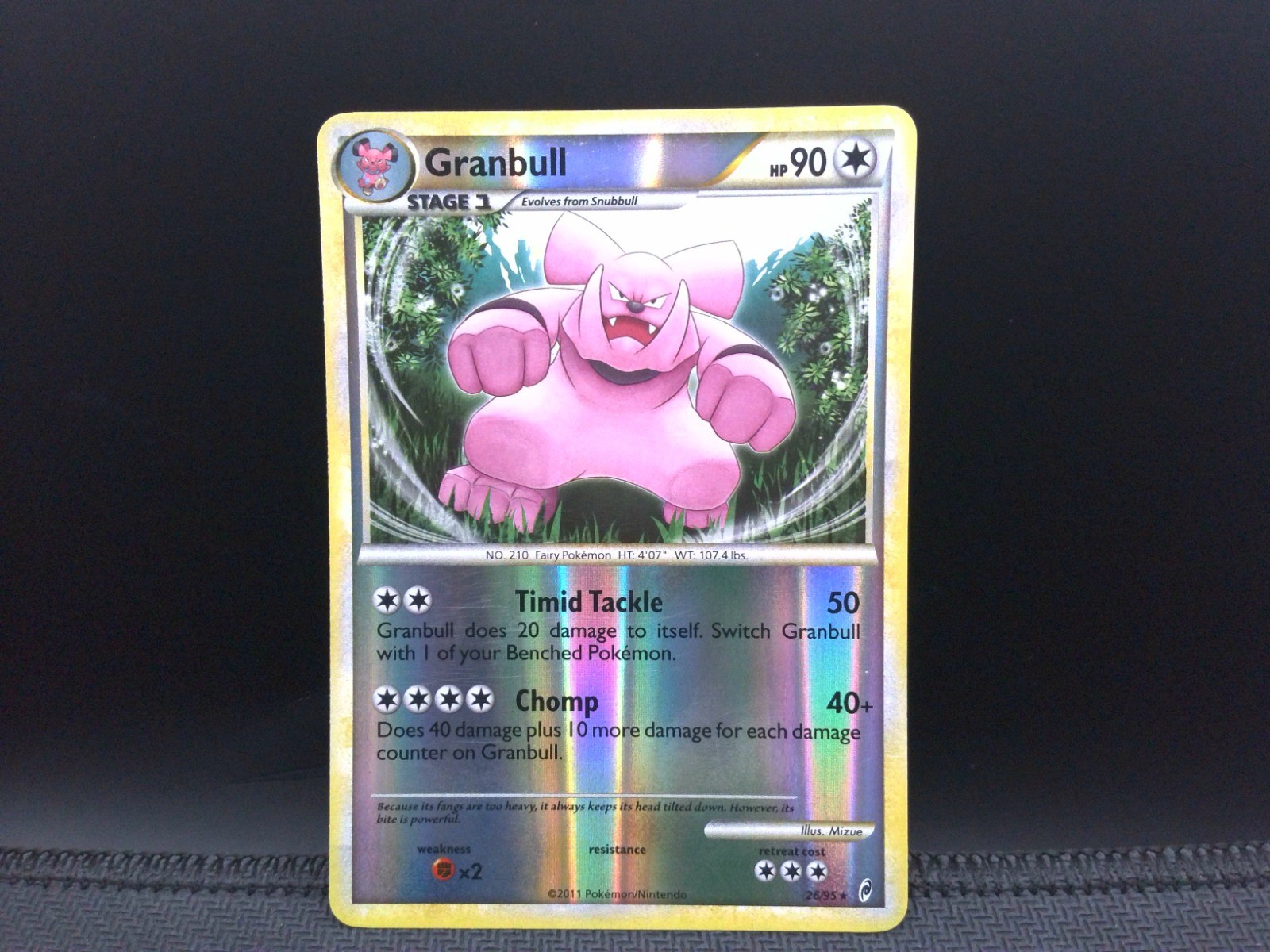 Granbull Reverse Holo Rare Call of Legends 26/95 MP