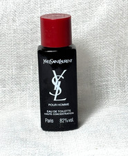 V.Rare! Vintage 80s miniature YSL Pour Homme, Haute Cnctrn, EdT 7ml, no box  MEN