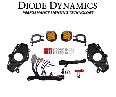 Diode Dynamics 3'' SS3 Sport Yellow/Amber Backlit Fog Light For 19-22 Toyota RAV4