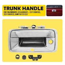 Tailgate Handle w/Camera Hole Chrome for Silverado Sierra 1500 2500 2014-2015 EE