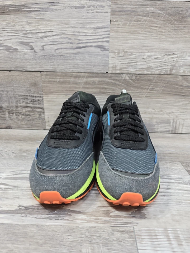 PUMA City Rider Ls Lace Up  Mens Size 7.5 Grey Sneakers Casual Shoes 385662-01 - Image 4 of 4