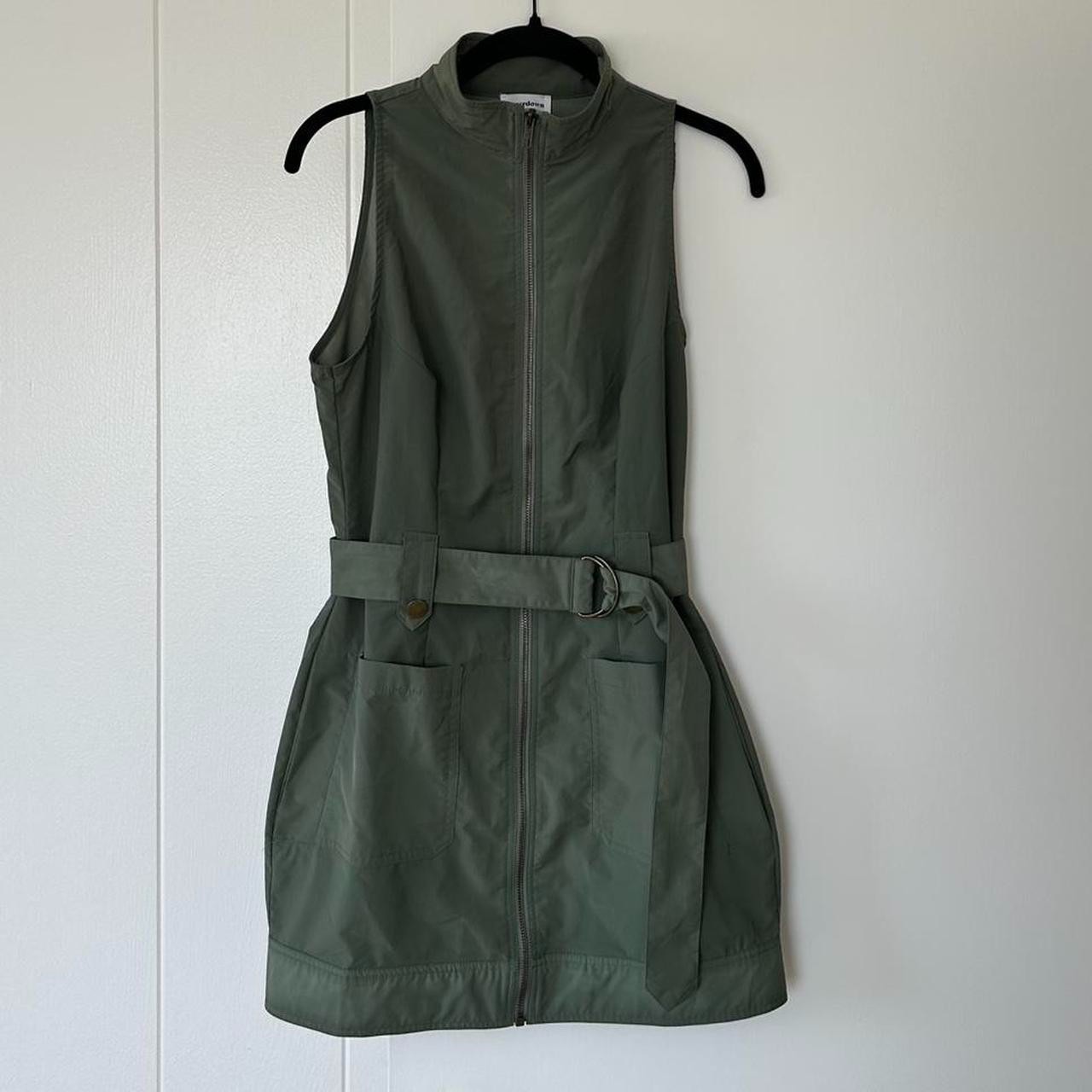 Superdown REVOLVE Sofia Belted Mini Dress Olive G… - image 1