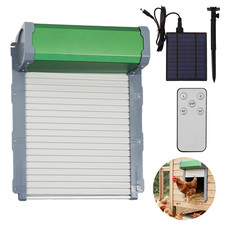 Solar Chicken Coop Door Opener Automatic Timer Auto Light Sensor Remote Control