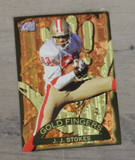 1996 Fleer Metal Gold Fingers J.J. Stokes Insert San Francisco 49ers