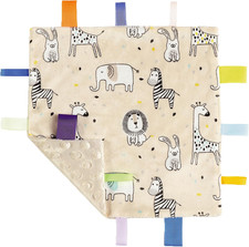 Tag Security Blankets for Babies, Soft Small Loveys for Boys, Baby Comforter Sen