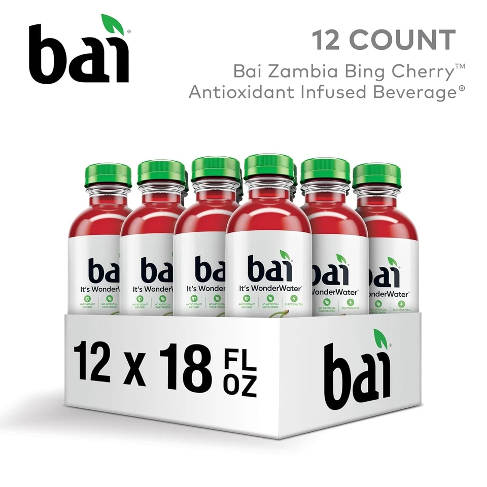 Bebida de agua con infusión antioxidante Bai, Zambia Bing 216 fl oz (paquete de 1) Foto 2 de 4