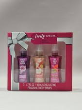 Body Fantasies Lovely Scents Gift Set Fragrance Body Sprays 3ct 1.7 FL. OZ