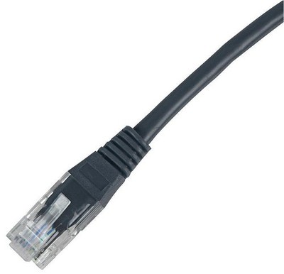 CONNECTIX CABLING SYSTEMS - 20m Black Cat5e UTP Ethernet Patch Lead
