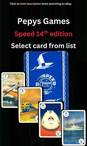 14. Edition Pepys Speed Karte - Karte aus Liste auswählen - AA87
