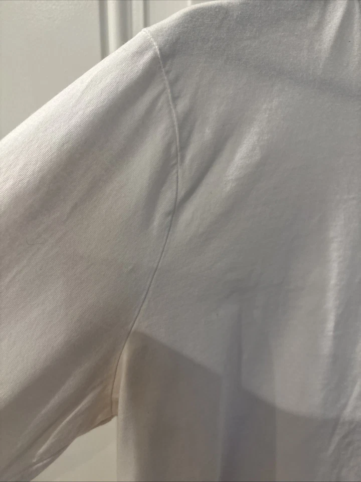 Polo Ralph Lauren Custom Slim Fit белая футболка мужской размер большой темно-синий пони - Изображение 3 из 4