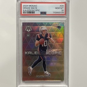 DRAKE MAYE 2024 MOSAIC KALEIDOSCOPIC ROOKIE SP PATRIOTS RC PSA 10 Case Hit