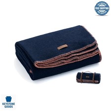 100 Wool Military Blanket - Heavyweight, Large, Outdoor Camping Ready