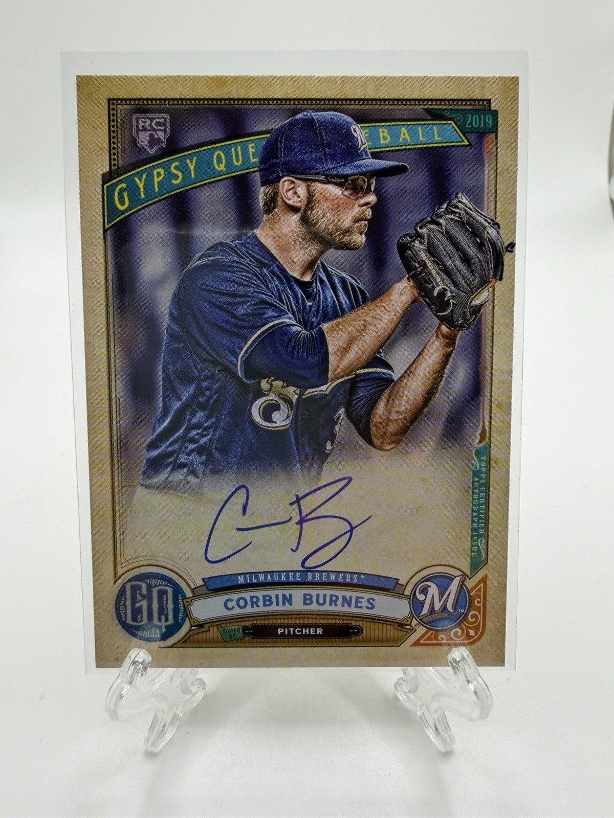 2019 Topps Gypsy Queen - Autographs Corbin Burnes #GQA-CB (AU, RC)