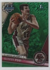 2023-24 Bowman U Chrome Green Shimmer Refractor 44/99 Quinten Post #14 0h5y