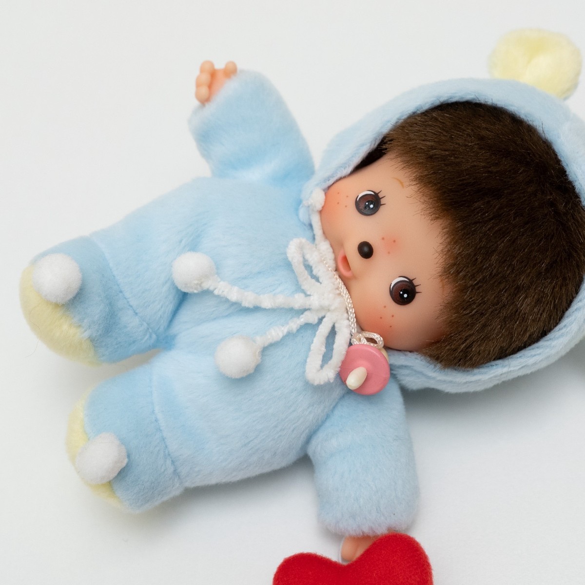 Message Heart Bebichhichi Bear Boy & Bunny Girl Baby Monchhichi
