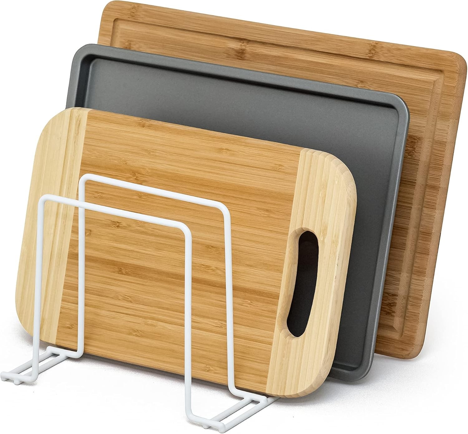 simplywire – Baking Tray and Chopping Board Rack - Pan Storage - Kitchen Cupb