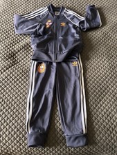 Adidas Limited Edition Design End Plastic Waste Series Sweatsuit Boys 3T Grey