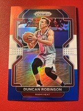 DUNCAN ROBINSON #81 2021-22 PANINI PRIZM HEAT RED WHITE BLUE