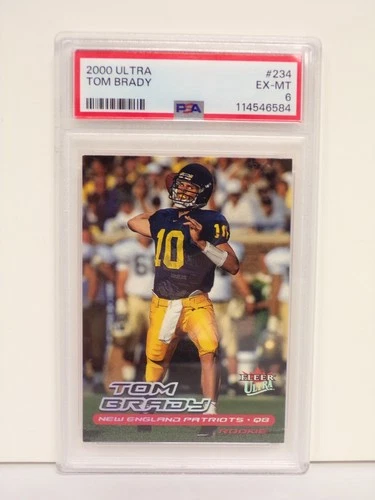 Tom Brady 2000 Ultra Fleer Skybox #234 Card EX-MT PSA 6 102725MLCD