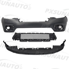 For 2019 2020 2021 Jeep Cherokee Front Bumper Cover Lower Grille Assembly Set For 2019 2020 2021 Jeep Cherokee Front Bumper Cover Lower Grille Assembly Set