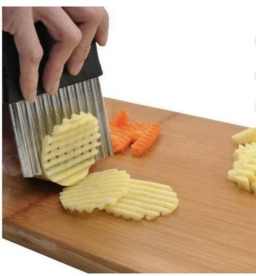1 Pc Corrugated knife stainless steel wolf teeth cut potatoes wavy knife