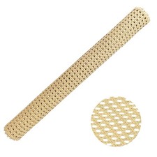 24" Width x 3.3 Feet Cane Webbing Roll PE Rattan Material for DIY Projects an...